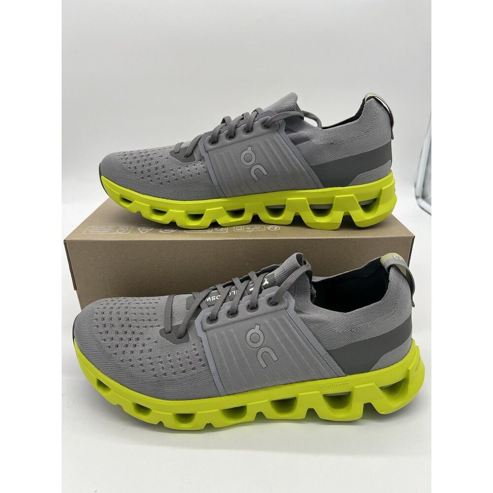 On Cloudswift 4 Alloy Lime Gray Running Sneakers … - image 1